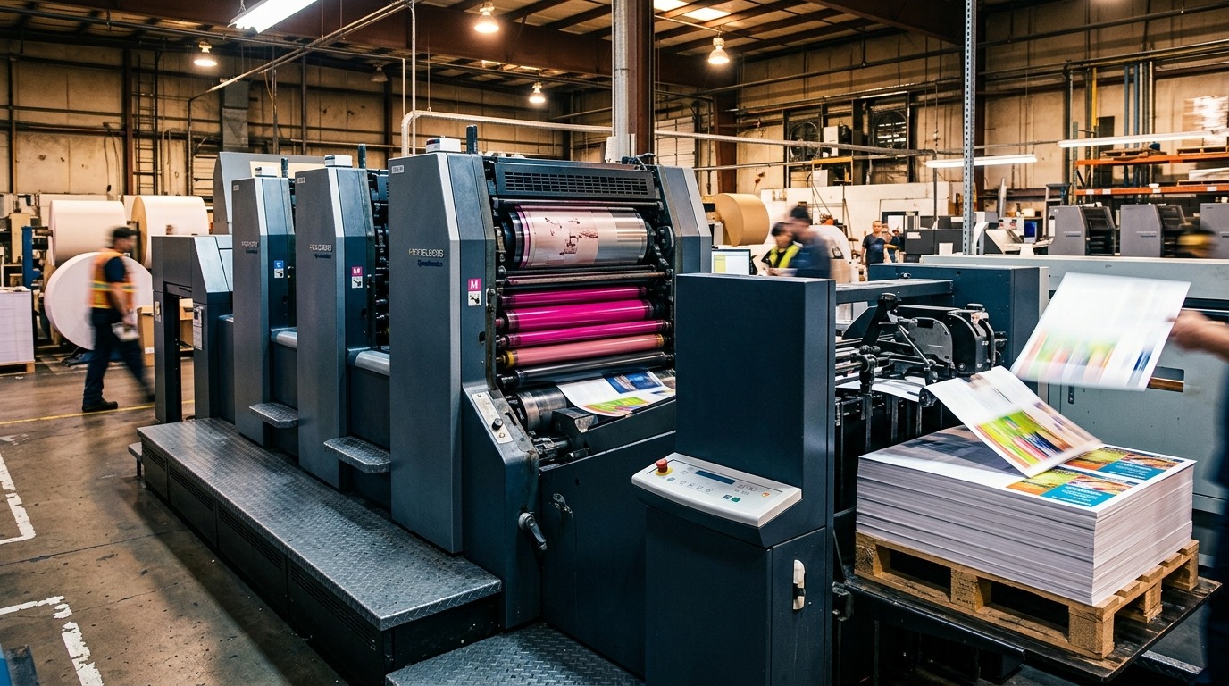 Impressora Offset em Produção